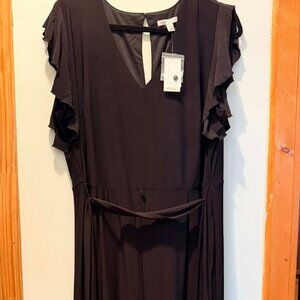 Ruffle Sleeve Jumpsuit from Cato Fashions - Extra Large Petite